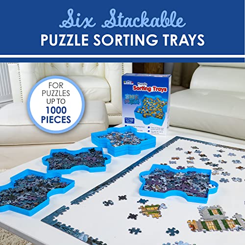 White Mountain Stackable Puzzle Sorting Trays, Set of 6 - Image 3