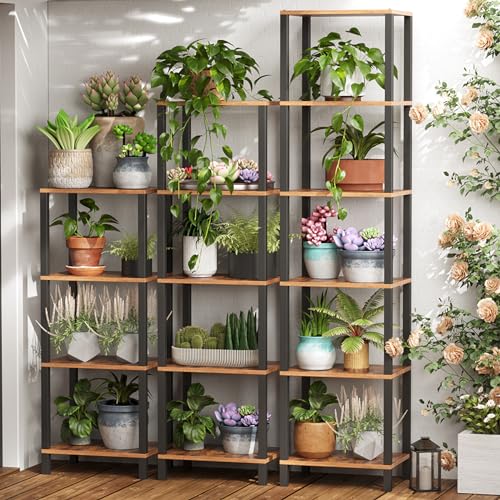 TUTOTAK Bookshelf, 6-Tier Tall Narrow Book Shelf for Small Space - Image 5