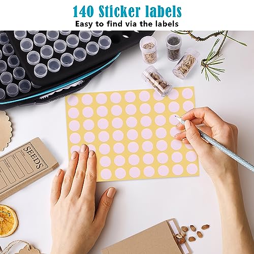 120 Slots Seed Storage Organizer with 20 Seed Envelopes - Image 3