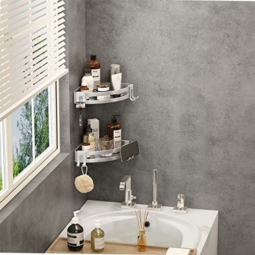 VOLPONE Corner Shower Caddy with Razor Holder Adhesi | All Products - Image 5