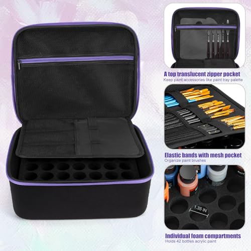 Acrylic Paint Organizer Holds 42 Bottles (2 fl oz), Craft - Image 5