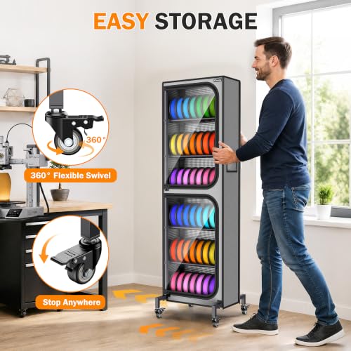 Orionix 6-Tier Heavy-Duty 3D Printer Filament Storage - Image 4