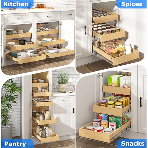 WelFurGeer 3-Tier Pull Out Cabinet Organizer with So | All Products - Image 8