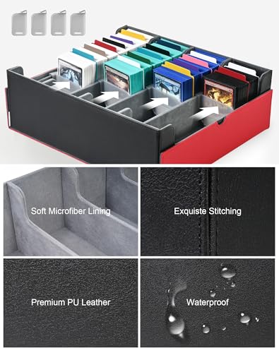 ZLCA Card Storage Box Holds 3200+, Deck Storage Case - Image 7