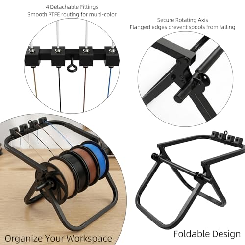 Adjustable 3D-Printing Filament Spool Holder: Freestanding Spool - Image 7