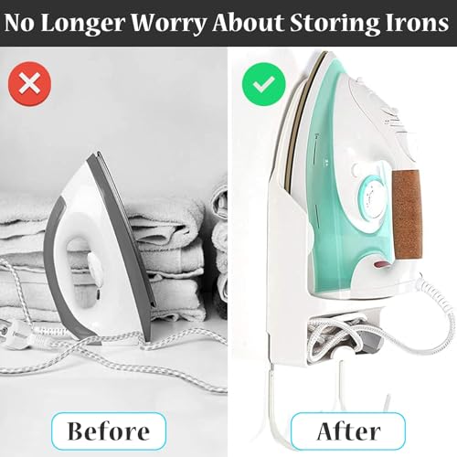 Wall Mounted Ironing Board Rack Electric Iron Holder - Image 4