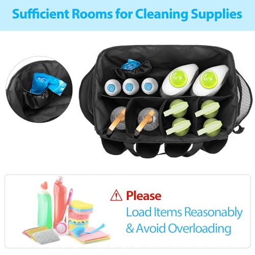 HODRANT Extra-Large Cleaning Caddy with Handles & Multi Pockets - Image 3
