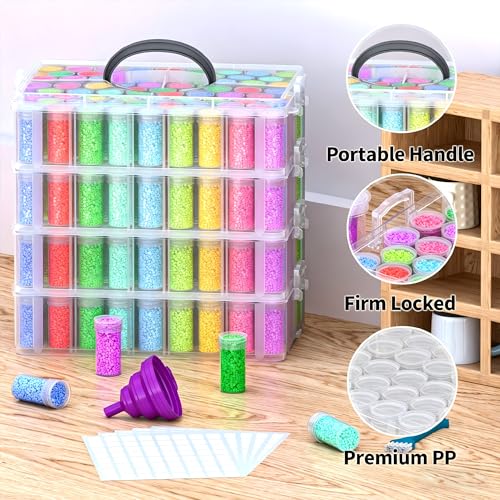 4-Tier Diamond Painting Storage Box, 208 Slots | Home Organization - Image 6