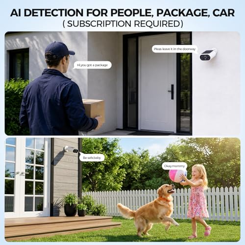 AlkiVision Solar Security Cameras Wireless Outdoor - 2K Night - Image 5