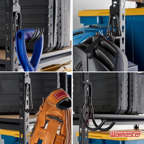 Wallmaster Garage Hooks Organizer Kit, 12 Pack | Garage Storage - Image 6