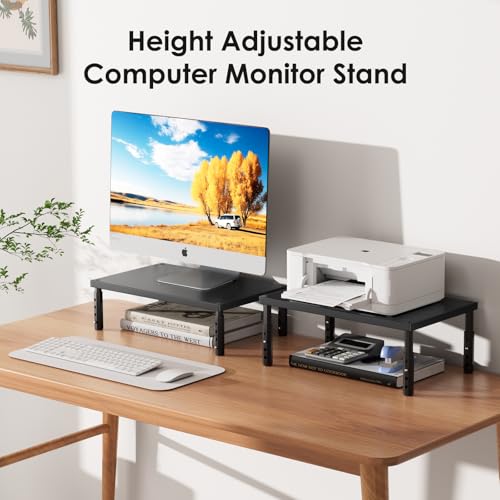 ECOLOVI Adjustable Wood Computer Monitor Stand Riser | All Products - Image 5