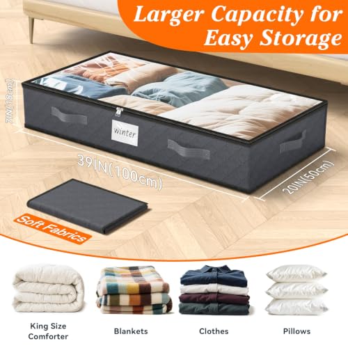 90L Under Bed Storage Containers, Storage Bags - Image 3