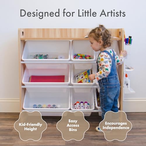 Humble Crew Kids Toy Organizer with Display Shelf, 9 Bins - Image 4