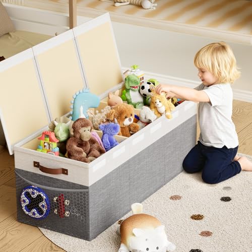 Dayacoco Extra Large Toy Box, Collapsible Toy Storage - Image 3