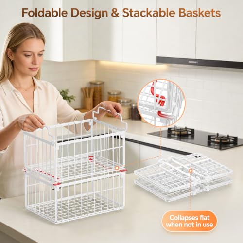 Freezer Organizer Bins, 3 Pack Enlarged Baskets for 5-9 - Image 7