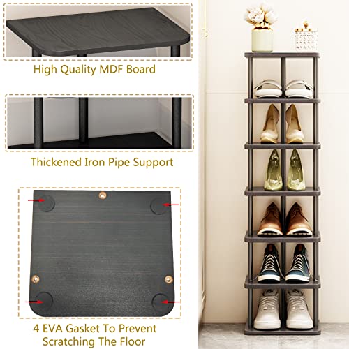 SORCEDAS Shoe Rack Vertical Shoe Shelf Narrow Tall S | All Products - Image 6
