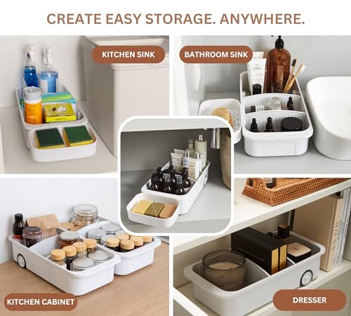 GAROOD Kitchen Under Sink Organizer Cleaning Supply Caddy Storage - Image 5