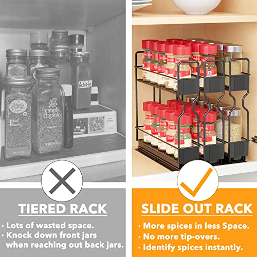 SpaceAid Pull Out Spice Rack Organizer, Heavy Duty Slide Out - Image 5