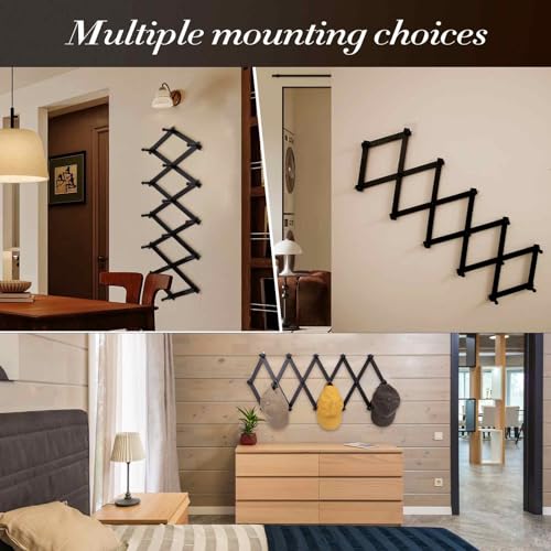 SCUNDA Accordion Wall Hanger with 16 Hooks, Wooden W | All Products - Image 5