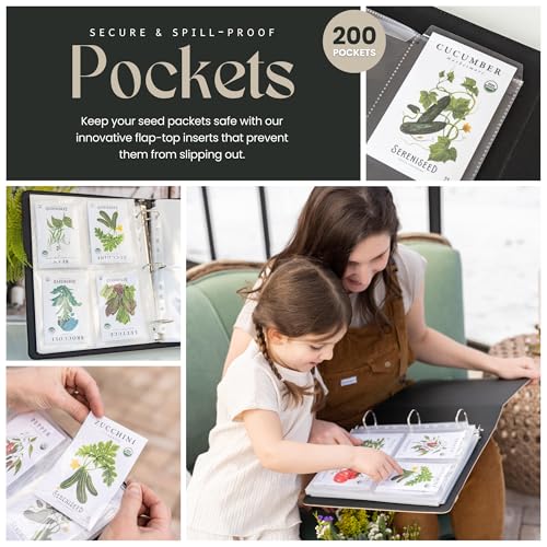 Seed Storage Binder – Garden Seed Organizer with 50 Sheet - Image 6