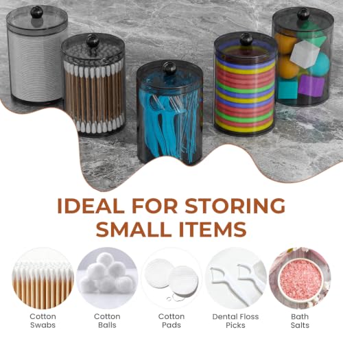 Bathrooms Toothbrush Holder Set with 3 PCS Qtip Holder (Brown - Image 6