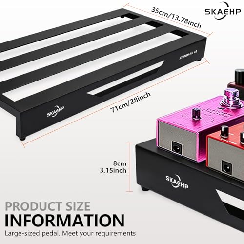 Guitar Pedal Board, Pedalboard 28" x 13.78" 6.83 lb - Image 6