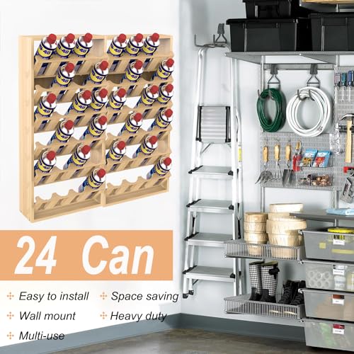 24 Can Spray Paint or Lube Can Holder Aerosol Can Rack 14.2"L x - Image 5