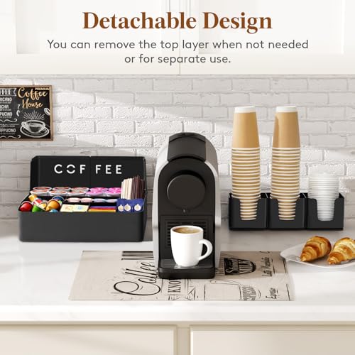 Lifewit 2-tier Coffee Station Organizer, 10 Compartm | All Products - Image 7