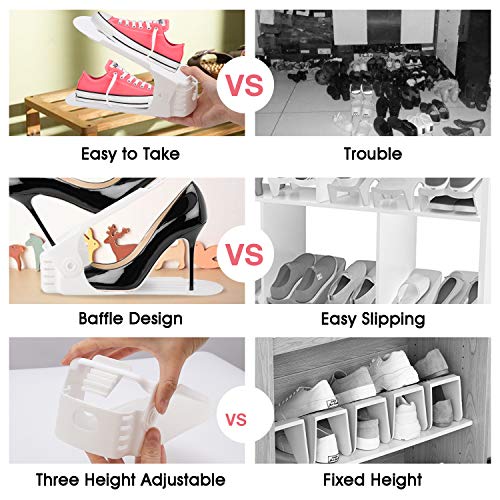 Neprock Shoe Slots Organizer, 20 Pack Adjustable Sho | Storage & Organ - Image 7