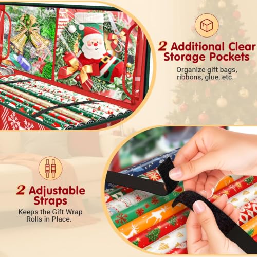 Wrapping Paper Organizer Storage for Christmas, Wave - Image 5