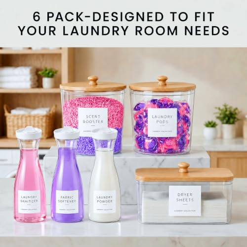 3+2+1 Pack Laundry Pods Containers & Dryer Sheet Holder & - Image 5