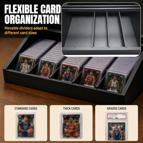 Wooden Trading Card Display, 3-Tier Display Stand | Home Organization - Image 6