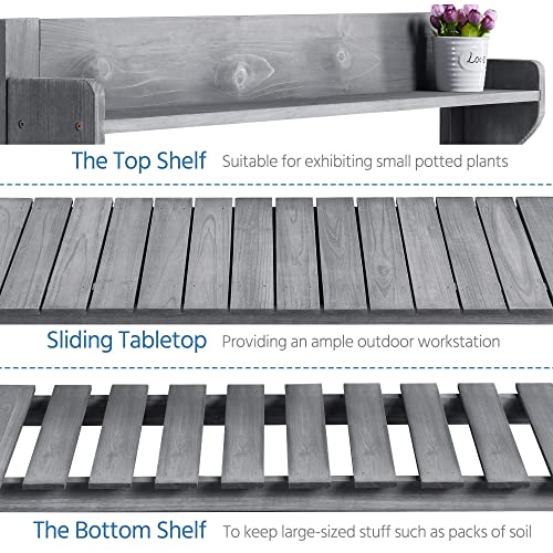 Yaheetech Outdoor Potting Bench with Sink, Garden Table - Image 5