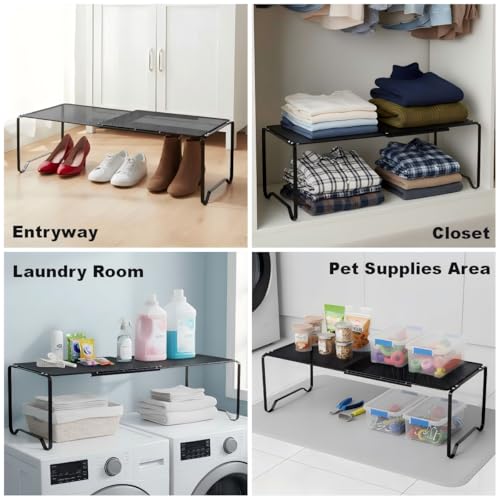 Extendable Dense Mesh Metal Shelf - 15-24.4in | Home Organization - Image 6