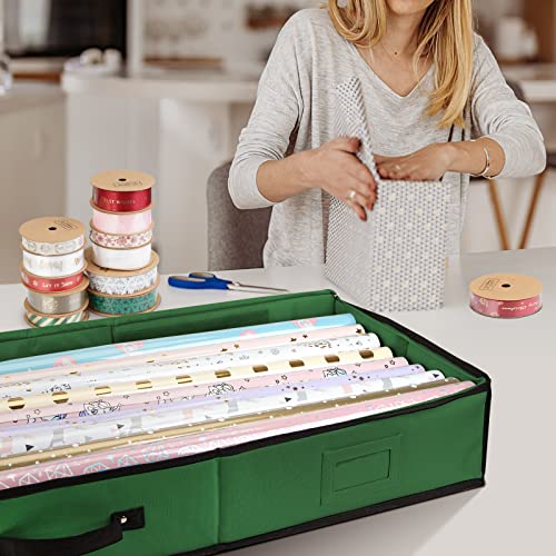 BALEINE Wrapping Paper Storage Organizer, 40" Durable 600D - Image 3