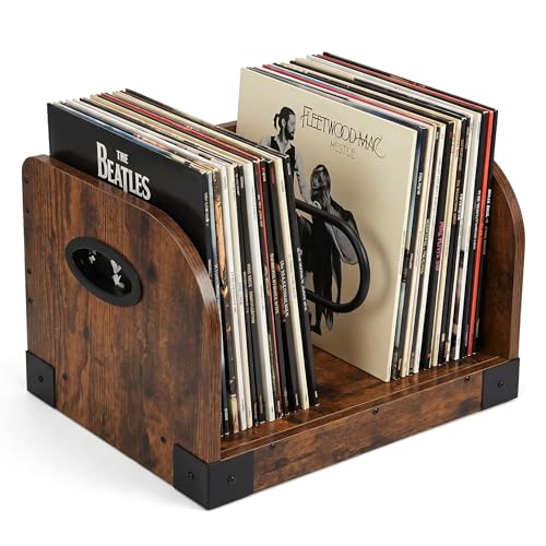 Vinyl Record Storage Rack for 65 LPs, Vinyl Record Album - Image 2