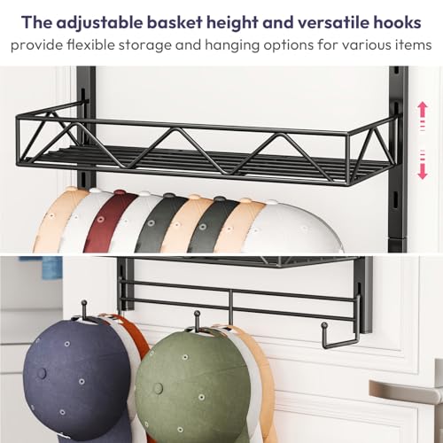 SWTYMIKI Over Door Hat Organizer - 3 Tier Wall Mount | All Products - Image 6