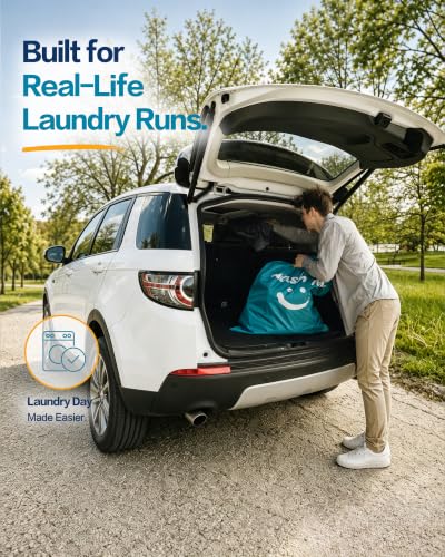 HOMEST 2 Pack XL Laundry Bag 28" x 40", Extra Large Dirty Clothes - Image 6