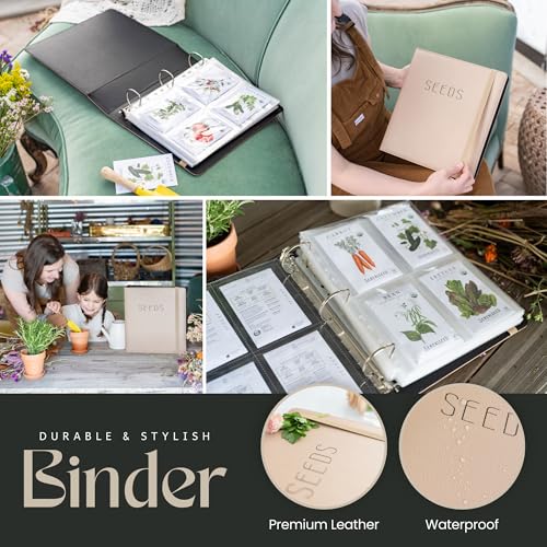 Seed Storage Binder – Garden Seed Organizer with 50 Sheet - Image 4