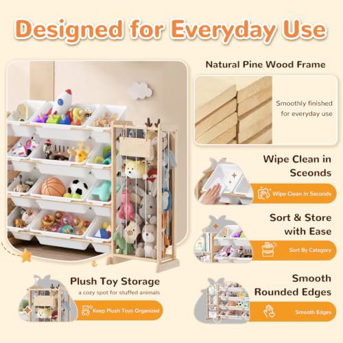 Toy Storage Organizer with Stuffed Animal Storage | Home Organization - Image 4