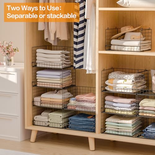 Yociyoga 6-Tier Stackable Closet Organizers and Storage Shelves - Image 7