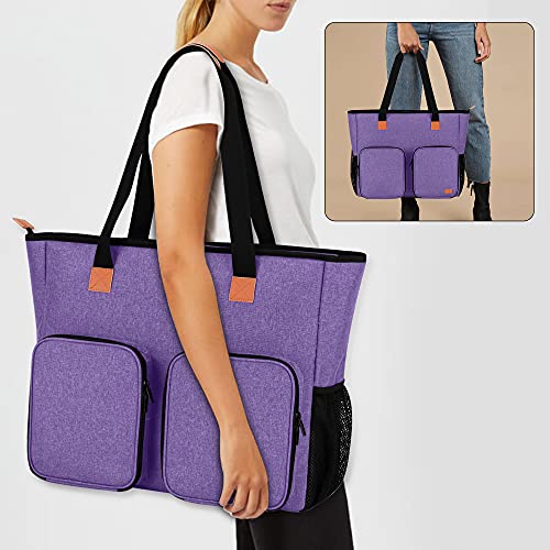 LUXJA Diamond Painting Carrying Case for A3 Light Pad, Purple - Image 8