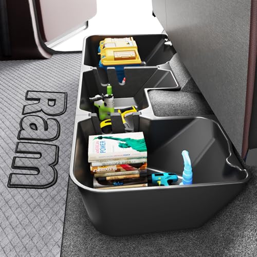 Under Seat Storage Box For 2019-2026 Dodge Ram 1500 Crew Cab - Image 2