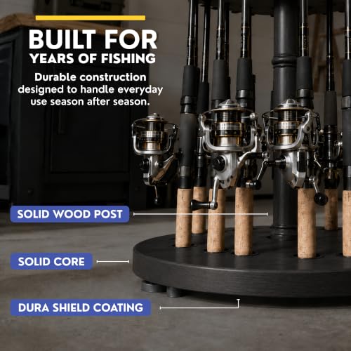 Rush Creek Creations Fishing Rod Holder for 16 Rods, Tackle Box - Image 6