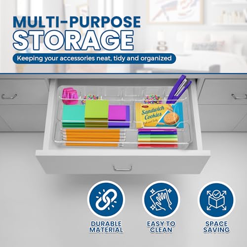 Manaloom Desk Drawer Organizer Tray with 9 Storage Compartments - Image 5