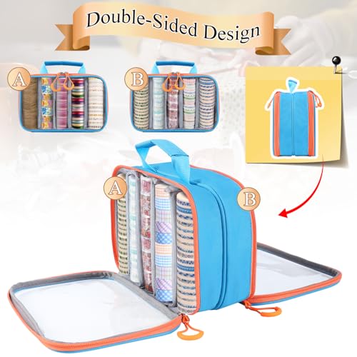Washi Tape Box Organizer Bag,Transparent Divider Container - Image 5
