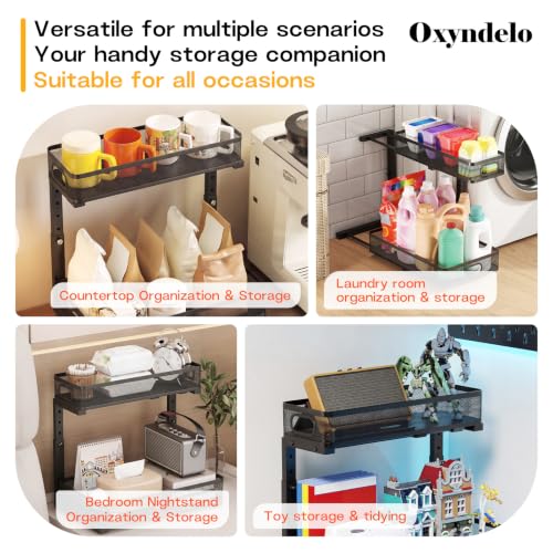 2-Tier Under Sink Organizer, Metal Pull-Out, Black, 2 Pack - Image 8
