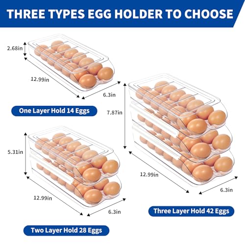 MesRosa Egg Holder for Fridge, Automatic Rolling Egg | All Products - Image 8
