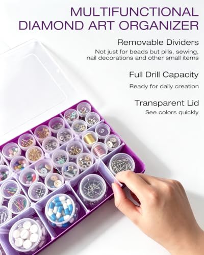 45 PCS Diamond Painting Storage Containers: Diamond Art Organizer - Image 6