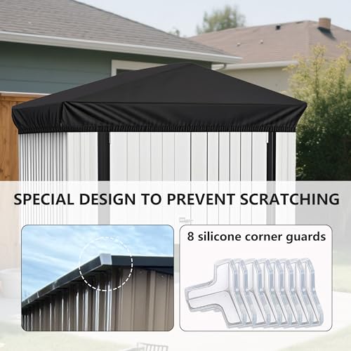 6x4 Ft Durable Slooping Roof Shelter Cover Pressure Rubberized - Image 6